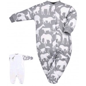 Dojčenský overal Bobas Fashion Africa, sivý